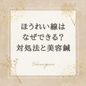 アイキャッチ画像| ほうれい線はなぜできる？｜対処法と美容鍼の解説もあり