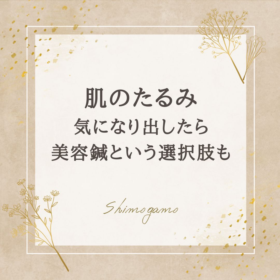 肌のたるみ｜美容鍼サロンShimogamoコラム