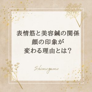 アイキャッチ｜表情筋と美容鍼の関係｜顔の印象が変わる理由とは？