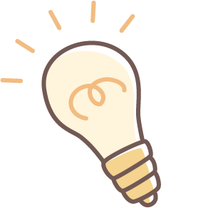 ひらめき電球イメージ